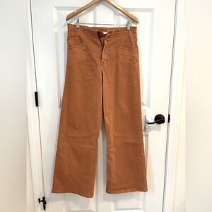Altar’d state high rise wide leg pants rust brown size 30